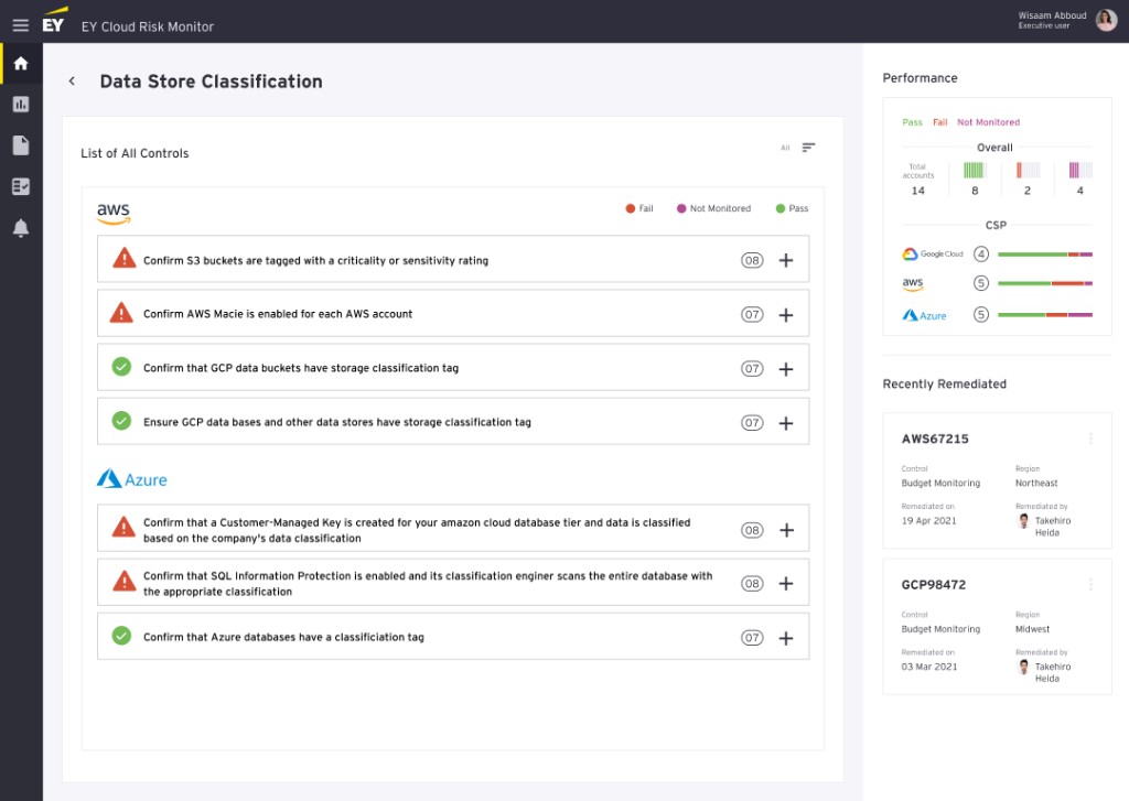 EY Cloud Risk Monitor design preview 3 of 5